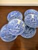 Set of Ten Copeland Spode's Tower Blue & White Cups and Saucers - 4