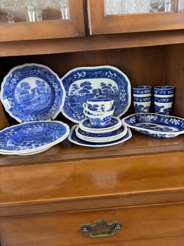 Spode Blue Tower English Transferware Dinnerware