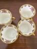 Haviland Limoges Porcelain Cups and Saucers, Gilt-Handled - 4