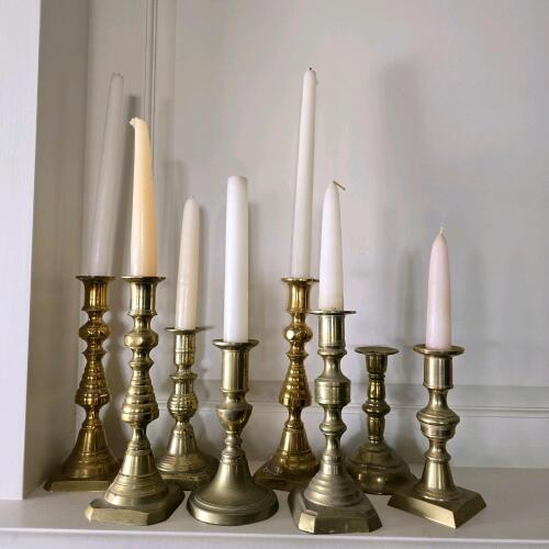 Brass Candlesticks in Traditional Style