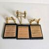 Byzantine-Style Religious Icon Plaques With Gold Tone Easels - 2