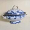 Royal Worcester Vitreous Blue and White Floral Tureen