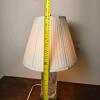 Waterford Crystal Table Lamp with Pleated Shade - 2
