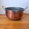 Large Copper Pot with Brass Handles