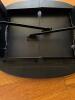 Pair of Hitchcock Black Stenciled Oval Small Side Tables - 4