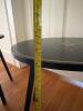 Pair of Hitchcock Black Stenciled Oval Small Side Tables - 5