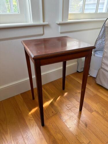 Small Wood Side Table in the Federal Style
