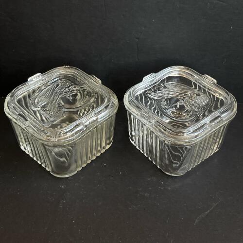 Vintage Glass Refrigerator Dishes