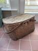 Two Woven Wood Picnic Baskets - 2