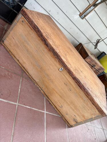 Antique-Style Wooden Storage Chest