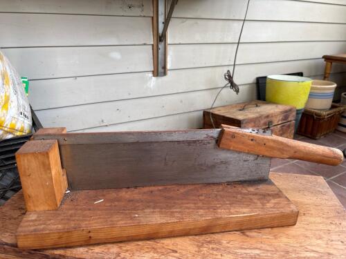 Vintage Bread Slicer or Guillotine