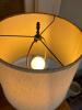 Ceramic Table Lamp With Geranium Motif - 4