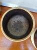 Pair of Stoneware Crocks With Brown and White Glaze - 4
