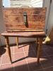 Antique Wooden Tool Box with Table