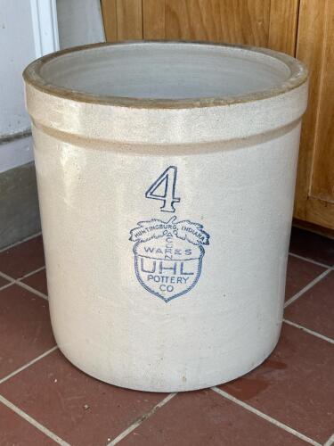 Uhl Pottery 4 Gallon Stoneware Crock