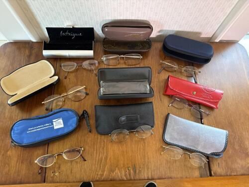 Assorted Eyeglasses with Cases