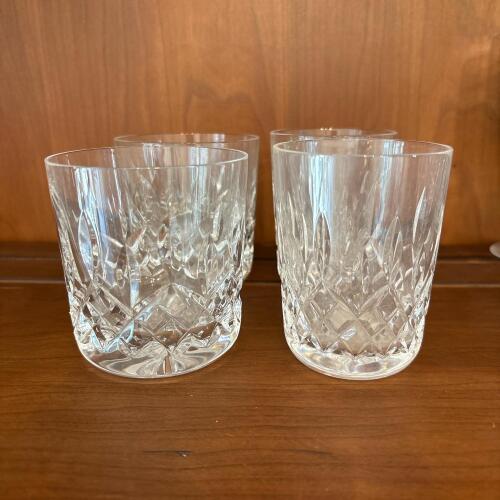 Four Waterford Crystal Cut Glass Tumblers &ndash; Two Sizes