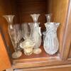 Assorted Glass Lot - Vases, Stemware, and Dishes