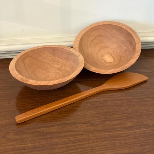 Vermont Made Wooden Bowls and Spatula