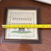 Framed Folk Art Sampler and Burnham Corn Advertising Print - 8