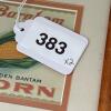 Framed Folk Art Sampler and Burnham Corn Advertising Print - 12