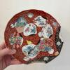 Asian Imari-Style Ceramic Plate with Floral and Fish Motifs - 2