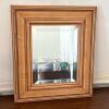 13.5" x 15.5" Wooden Framed Wall Mirror by Sullins House