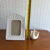 Lenox Swan Figurine and Ceramic Frame - 5