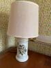 Porcelain Table Lamp With Hellebore Flowers