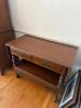 Ethan Allen Wood Console Table With Drop Leaf - 2