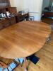 Oval Drop Leaf Dining Table in Traditional Style - 2