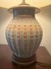 Ceramic Table Lamp With Drip Glaze Finish and Shade - 2