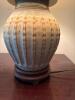 Ceramic Table Lamp With Drip Glaze Finish and Shade - 5