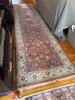 Oriental-Style Wool Runner Rug With Floral Motif
