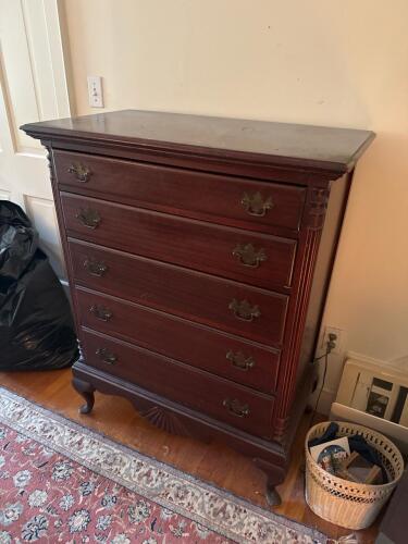 Tall Chest of Drawers in Chippendale-Style