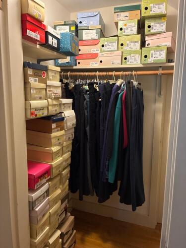 Closet Lot including Shoes and Clothing