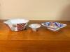 Japanese Imari-Style Porcelain Bowls and Dish - 2