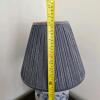 Salmon Falls Stoneware Table Lamp with Blue Shade, 1996 - 6