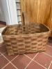 Rectangular Woven Wooden Gathering Basket - 3