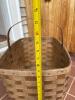 Rectangular Woven Wooden Gathering Basket - 7