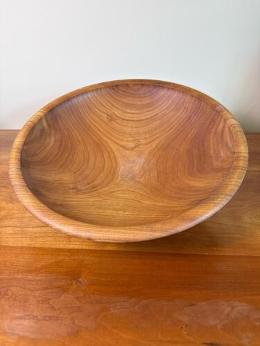 Hand-Turned Cherry Wood Bowl