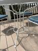 Wrought Iron and Glass Patio Table with Four Chairs - 4