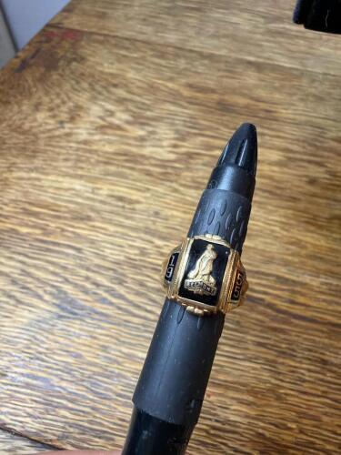 10K 1955 Belmont High School Gold Class Ring