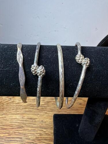Sterling Silver Bangle Bracelets Assortment