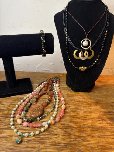 Assorted Beaded Necklaces and Bracelet