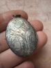 Sterling Silver Engraved Oval Locket Pendant - 2