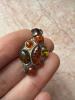 Sterling Silver Amber and Turquoise Gemstone Pendants - 3