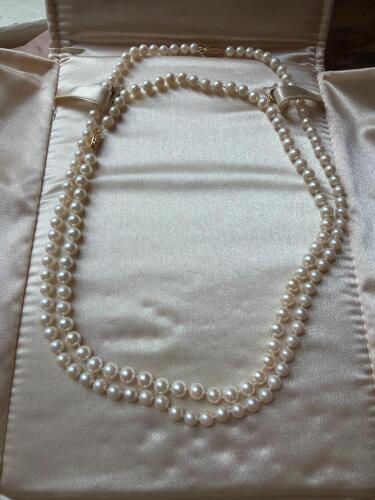 Pearl Necklaces with 14K Gold Clasps