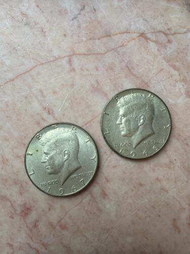 Kennedy Half Dollars 1966 and 1967