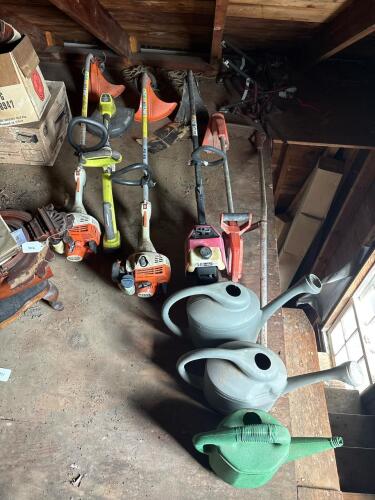 String Trimmers, Edgers, and Watering Cans Assortment
